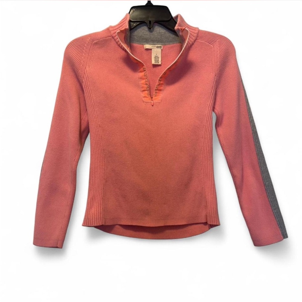 DKNY Pink and Gray Sweater